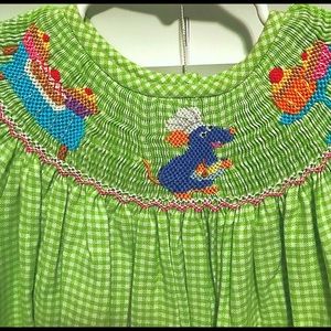 NWT Girls 3T Claire & Charlie Smocked Ratatouille